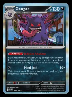 Gengar 050/088 Rare Perfect Order Pokemon Holo Near Mint - Image 1