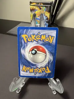 Pokemon TCG Alakazam 1/102 Base Set Holo Rare DMG - Image 4
