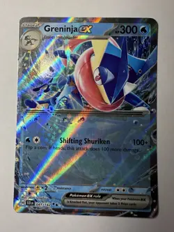 Greninja EX 041/142 Double Rare Holo Stellar Crown Pokemon TCG Card - Image 1