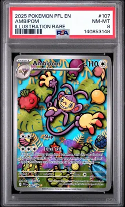 2025 Pokemon Pfl En Ambipom Illustration Rare - Image 1