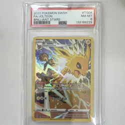 PSA 8 2022 Pokemon Brilliant Stars Trainer Gallery Jolteon TG04/TG30 FA Holo - Image 1