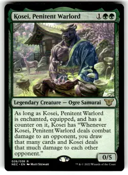 Kosei, Penitent Warlord Commander: Kamigawa: Neon Dynasty Regular MTG - Image 1