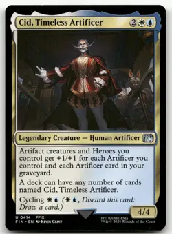 Cid, Timeless Artificer (0414) #414 (NM) Final Fantasy FIN Magic MTG - Image 1