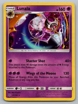 Pokemon TCG Deck Exclusives Lunala #61 Cracked Ice Holo - Image 1