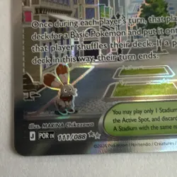 Pokemon TCG Pokemon Company Lumiose City 111/088 SV 151 Por Holo Hyper Rare 2023 - Image 3