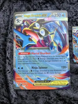 Mega Greninja Ex 081 Black Star Promo Pokemon TCG W/Tech Sticker &Jumbo Card - Image 2