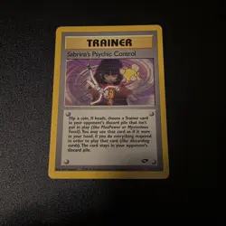 Pokemon Trainer Sabrina's Psychic Control 121/132 Gym Challenge Uncommon Card - Image 1