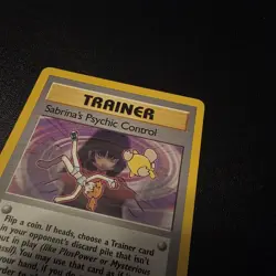 Pokemon Trainer Sabrina's Psychic Control 121/132 Gym Challenge Uncommon Card - Image 3