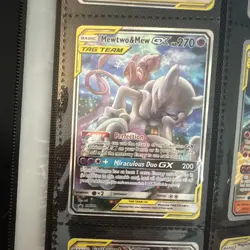 Mewtwo & Mew GX SM191 TAG TEAM Promo Holo 270 HP English Pokemon TCG - Image 1