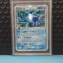 2006 POKEMON EX DRAGON FRONTIERS #96 LATIOS EX-HOLO PSA 6 - Image 3