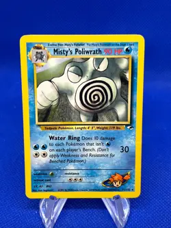 VTG 2000 Pokemon Gym Heroes Misty’s Poliwrath 31/132 Regular Rare DMG/CREASED - Image 1