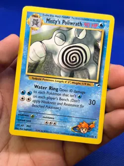 VTG 2000 Pokemon Gym Heroes Misty’s Poliwrath 31/132 Regular Rare DMG/CREASED - Image 2