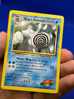 VTG 2000 Pokemon Gym Heroes Misty’s Poliwrath 31/132 Regular Rare DMG/CREASED - Image 3