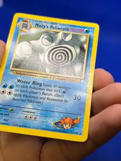 VTG 2000 Pokemon Gym Heroes Misty’s Poliwrath 31/132 Regular Rare DMG/CREASED - Image 4