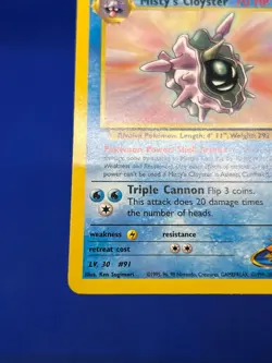 VTG 2000 Pokemon Gym Heroes Misty’s Cloyster 29/132 Regular Rare MP - Image 5