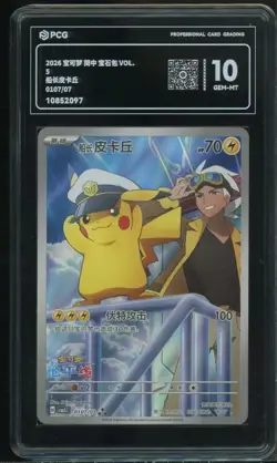 LOTTO 2 CARTE Pokemon 151 #170 170/151 Pikachu E capitano pikachu 01 07 PCG 10 - Image 3