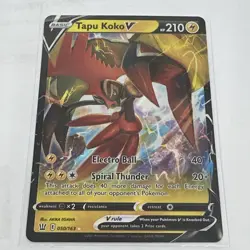 Pokemon Card Tapu Koko V 050/163 Battle Styles Half Art Rare - Image 1