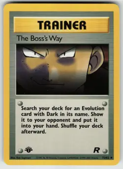 Pokemon 1st Edition The Boss's Way Uncommon Team Rocket 73/82 NM - Image 1