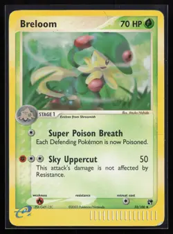E Reader Reverse Holo Breloom 33/100 Sandstorm Pokemon TCG Card - Image 1