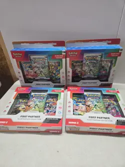 Pokemon First Partner Series 1 Illustration Collection Lot of 4 - Image 1