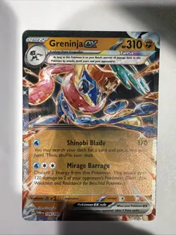 Twilight Masquerade Pokemon Card, Greninja EX 106/167 Ultra Rare - Image 1