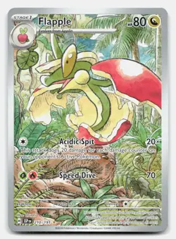 Flapple 210/191 Illustration Rare Surging Sparks Pokemon Holo NM - Image 1