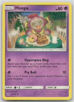 Hoopa 54/131 Uncommon Forbidden Light Pokemon Lightly Played - Image 1