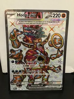 Hoopa ex 226/182 Pokemon Paradox Rift Ultra Rare Full Art Holo - Image 1