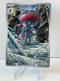 Weavile 228/217 Illustration Rare Ascended Heroes Pokemon Holo Near Mint - Image 1