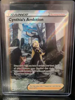 Pokemon TCG – Cynthia’s Ambition GG60/GG70 – Galarian Gallery Full Art – Near Mi - Image 1