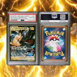 2019 Pokemon Pikachu & Zekrom GX PSA 10 Gem Mint 💎 Tag Team All Stars 041 Japan - Image 3