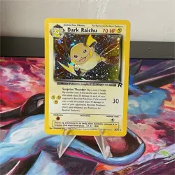 2000 Pokemon Dark Raichu Holo Team Rocket 83/82 - Image 1