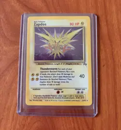 Wizards of the Coast Zapdos 15/62 Fossil 1999 Holo Rare Unlimited English - Image 1