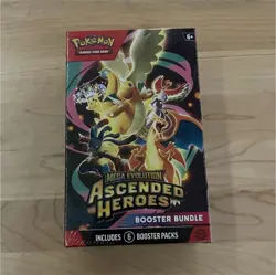 Pokemon TCG Mega Evolution—Ascended Heroes Booster Bundle Box 6 Packs (60+) - Image 1