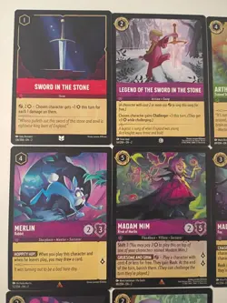 Lorcana Disney The Sword And The Stone Lot 8 Cards Common - Image 2