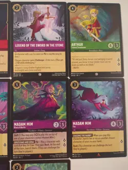 Lorcana Disney The Sword And The Stone Lot 8 Cards Common - Image 3