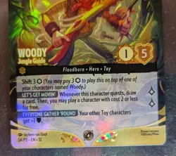 Woody - Jungle Guide (Store Championship) 54 Disney Lorcana Promo Cards Holo - Image 2