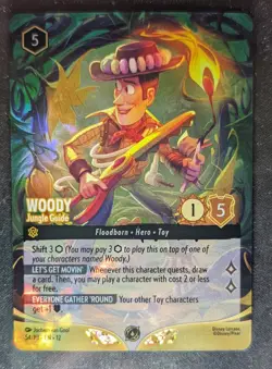 Woody - Jungle Guide (Store Championship) 54 Disney Lorcana Promo Cards Holo - Image 3
