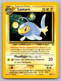 Pokemon TCG Neo Genesis Lanturn #38 - Image 1
