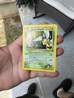Pokemon TCG Koga's Beedrill Gym Challenge Damaged Poor Condition - Image 3