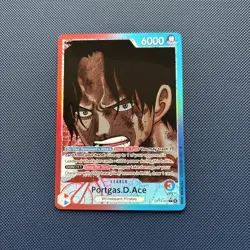Portgas.D.Ace (Alternate Art) OP13-002 Foil L NM Carrying On His Will - Image 1