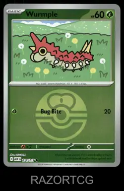 WURMPLE (LOVE BALL) 011/217 HOLO C ASCENDED HEROES POKEMON NM/M - Image 1