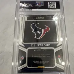 Panini 2023 Certified C.J. Stroud Rookie NG Jerseys Mirror Blue /99 PSA 8 - Image 4