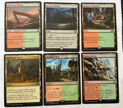 MTG Gruul (red green) - utility Land Lot - x6 NM reg Commander - Image 1