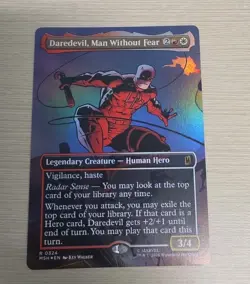 Daredevil, Man Without Fear Borderless Foil MTG Magic Gathering MSH Marvel 0324 - Image 1