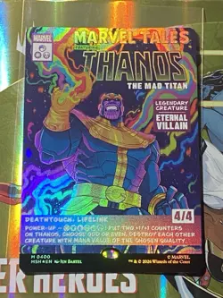 Magic: The Gathering Thanos, the Mad Titan M 0400 Marvel Tales Mythic Alt Art EN - Image 1