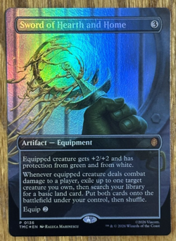 MTG TMNT Eternal-Legal, Sword of Hearth and Home - Pizza Promo Foil - Image 1