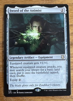 MTG Adventures in the Forgotten Realms Commander, Sword of the Animist - Image 1