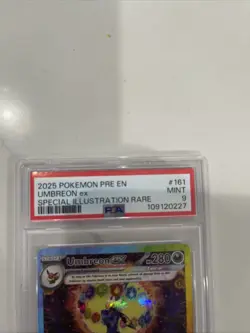 2025 POKEMON PRISMATIC EVOLUTIONS SPECIAL ILLUSTRATION RARE UMBREON EX PSA 9 - Image 3