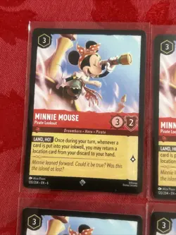 4x Disney Lorcana: Azurite Sea - Minnie Mouse - Pirate Lookout - 120/204 x4 - Image 3